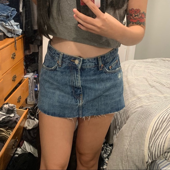 Zara Denim Skort - Picture 1 of 6